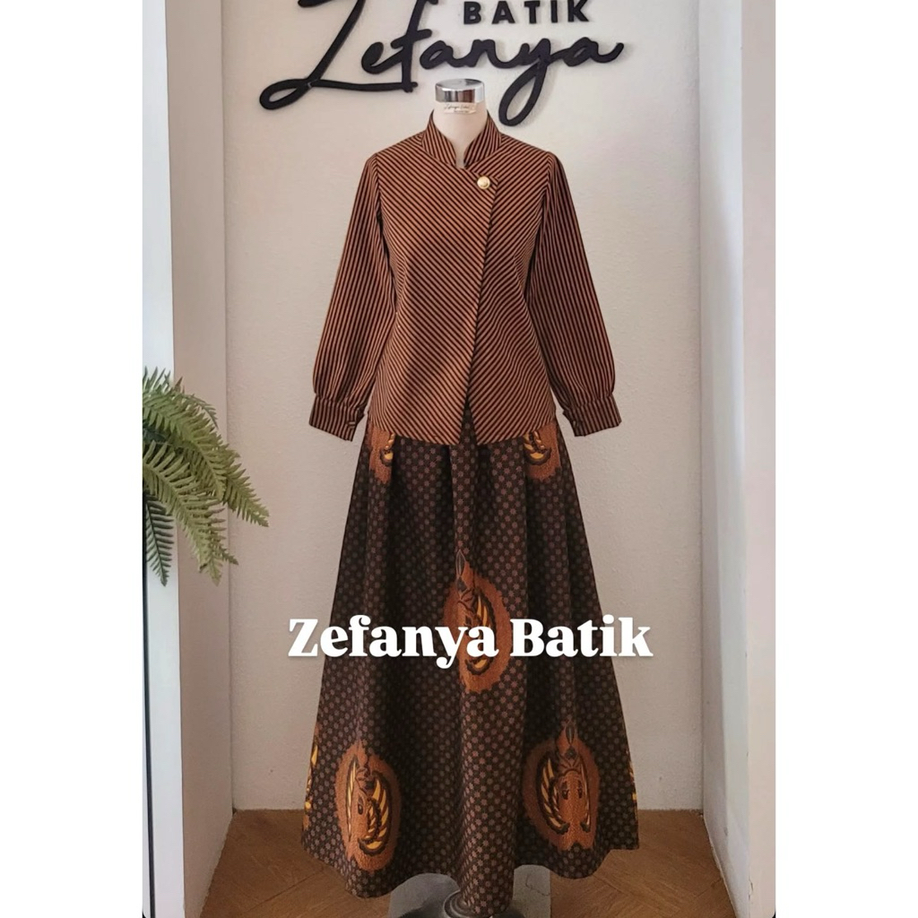 SETELAN BLUS ROK SOGAN WANITA KATUN