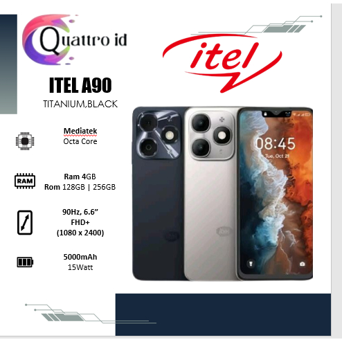 Handphone Itel A90 4gb 256gb internal