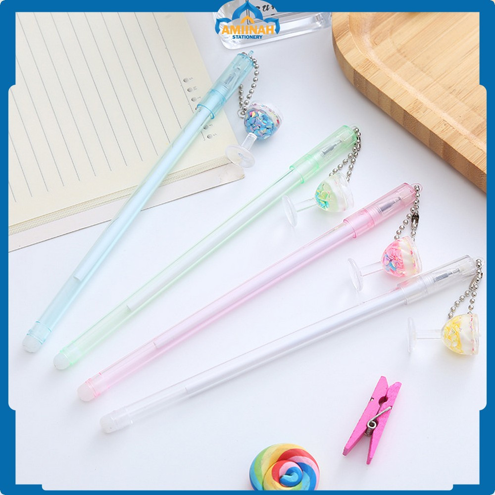 

Pena Gel Bolpen Unik Alat tulis kantor Gel karakter Pulpen Gelas Gantungan Pen Karakter Minuman Cangkir Amiinah Stationery A34