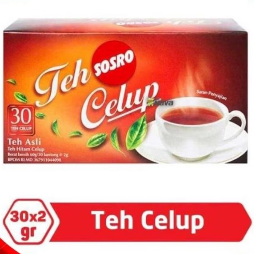 

TEH CELUP SOSRO isi 30 Kantong Teh Asli