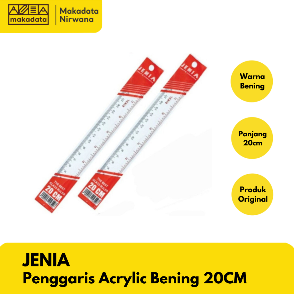 

JENIA PENGGARIS ACRYLIC BENING 20 CM (1 PCS)