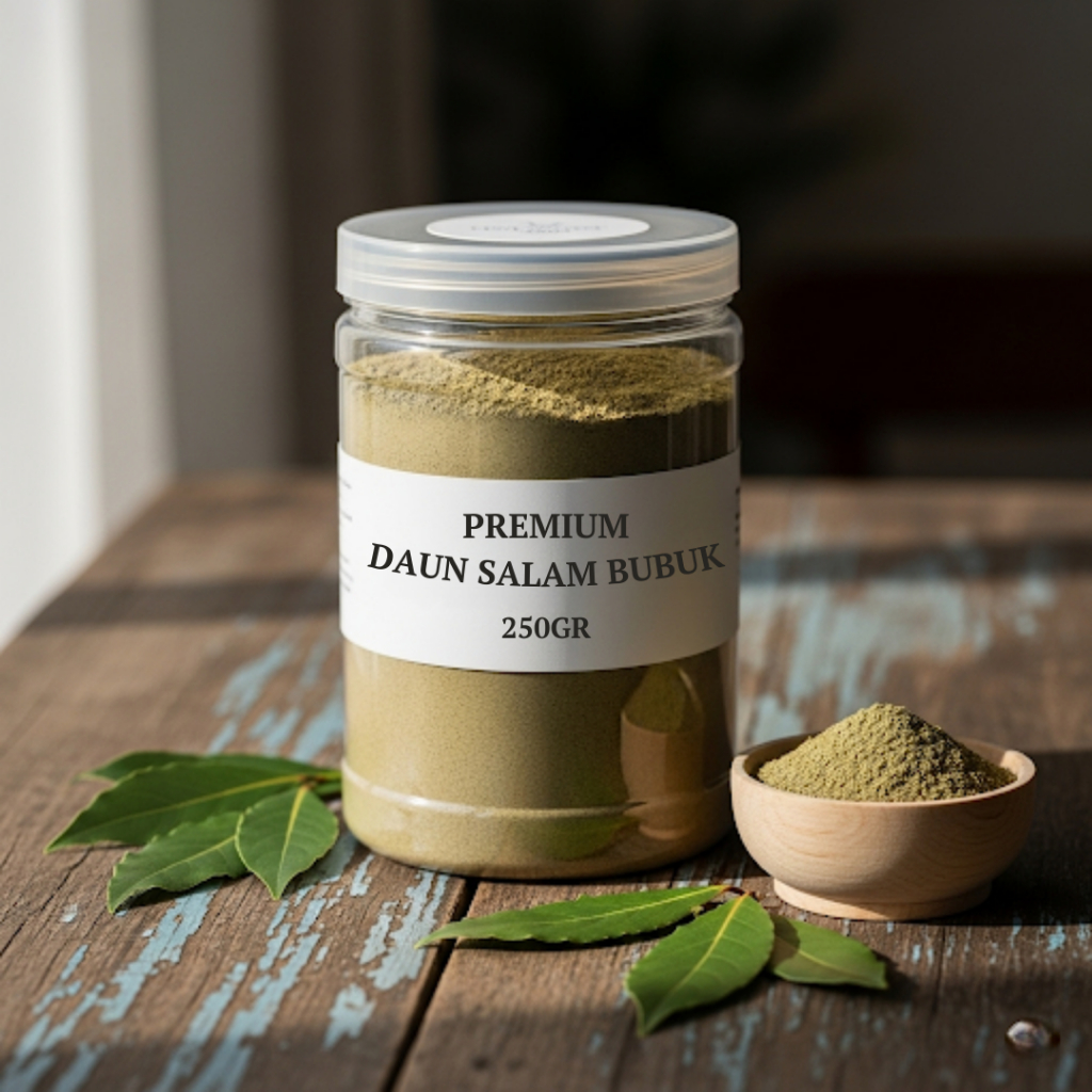 

Bubuk Daun Salam Premium 100gr - 200gr | Bay Leaf Powder Organik Murni