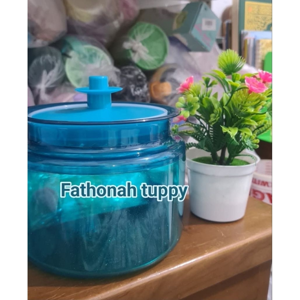 counterpart 1.2L tupperware/ toples cp biru gliter