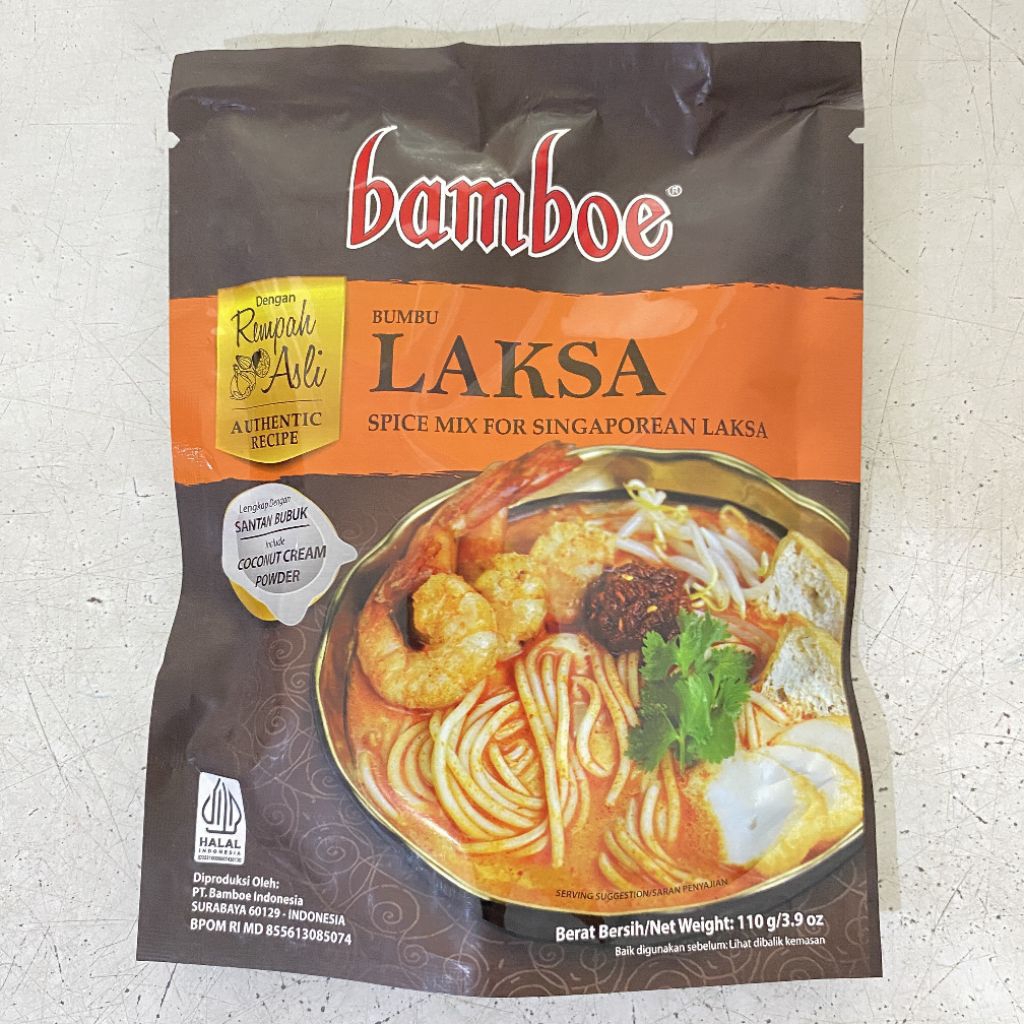 

Bamboe bumbu laksa 110 gram | bumbu laksa