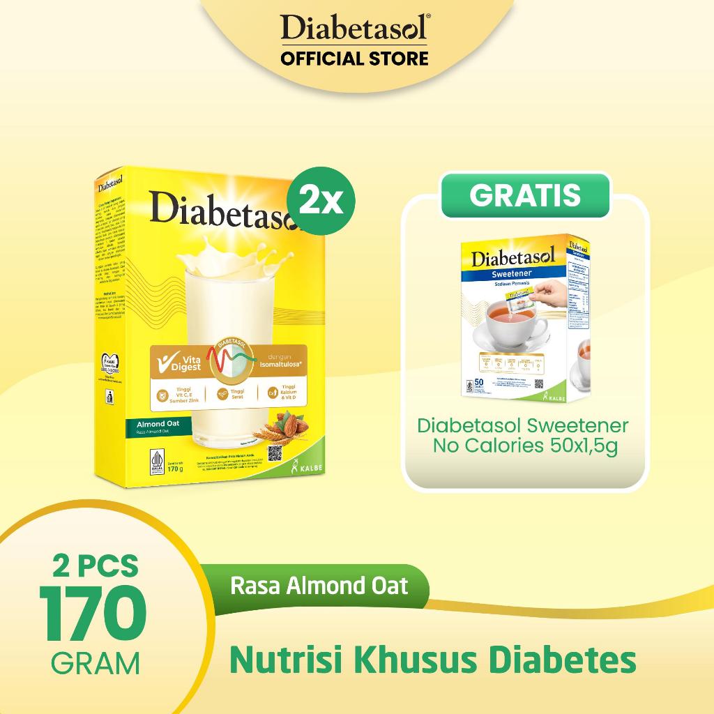 

[Buy 2] Diabetasol Almond 170g free Diabetasol Sweetener No Calories 50x1.5g