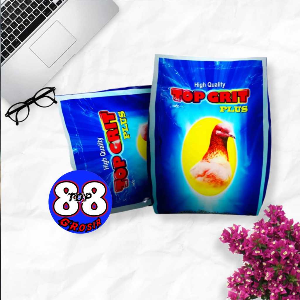 88TOP GROSIR TOP GRIT PLUS MERPATI DARA PERKUTUT 1000 GR 1 KG PAKAN BURUNG ASINAN REMISAN KALSIUM TO