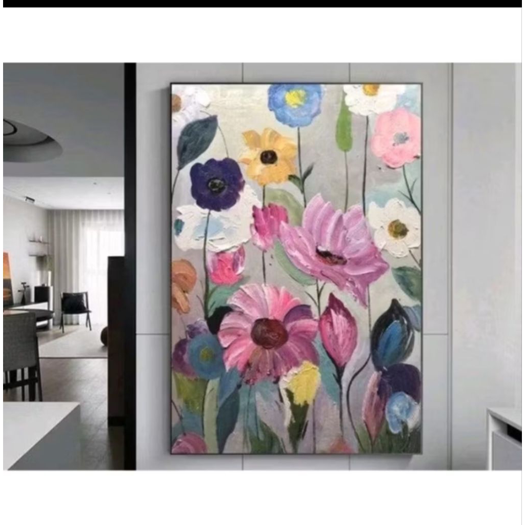 lukisan abstrak minimalis modern