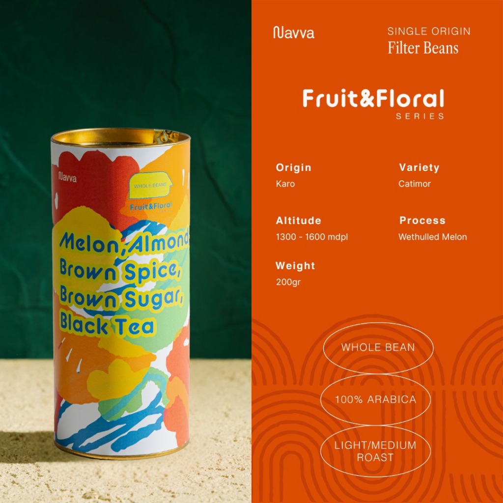 

200 gr Filter Beans Arabica Manual Brew Batak Karo Melon Dairy / Biji Kopi Sangrai Arabika V60