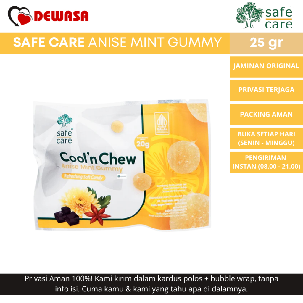 

SAFE CARE Anise Mint Gummy - 25 gr