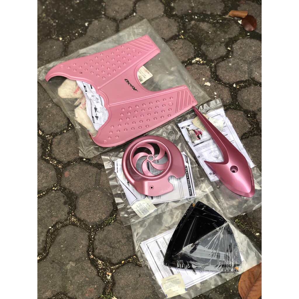 aksesoris accesoris beat karbu PINK original ahm indonesia