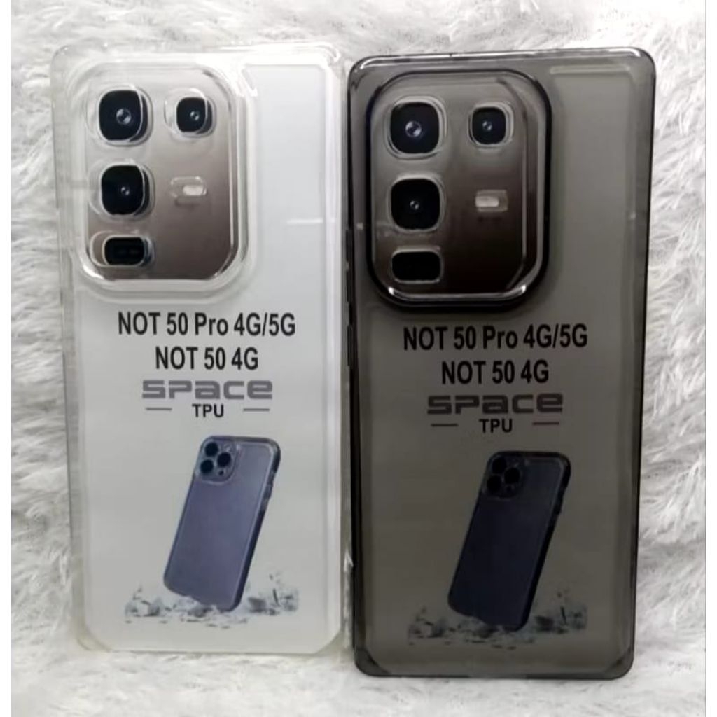CASE CLEAR HITAM INFINIX NOT 50 4G NOT 50 PRO 4G/5G NOT 50S 5G NOT 50X 5G SLINON CASE BENING HITAM