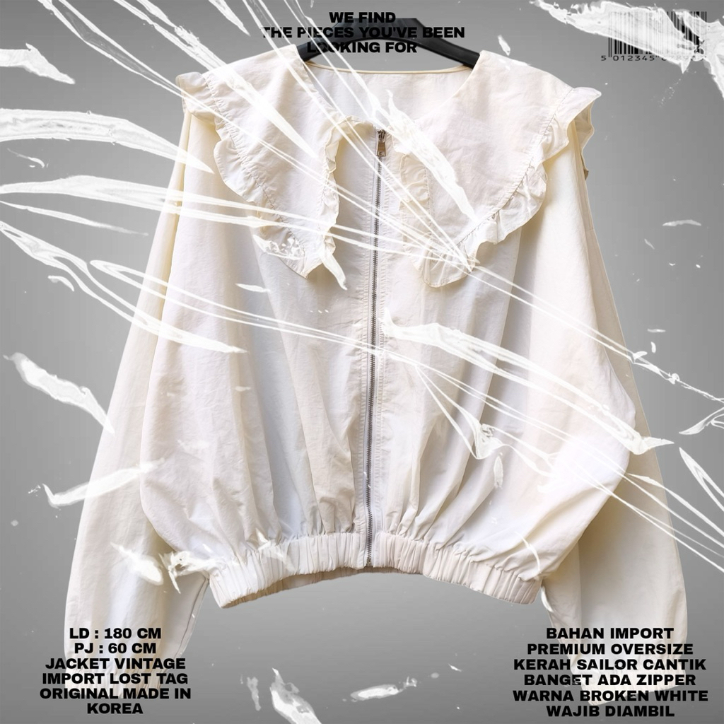 JACKET IMPORT PREMIUM/WHITE JACKET/KOREAN JACKET SAILOR BALON/JACKET CASUAL SAILOR KOREAN LOOK/KOREA