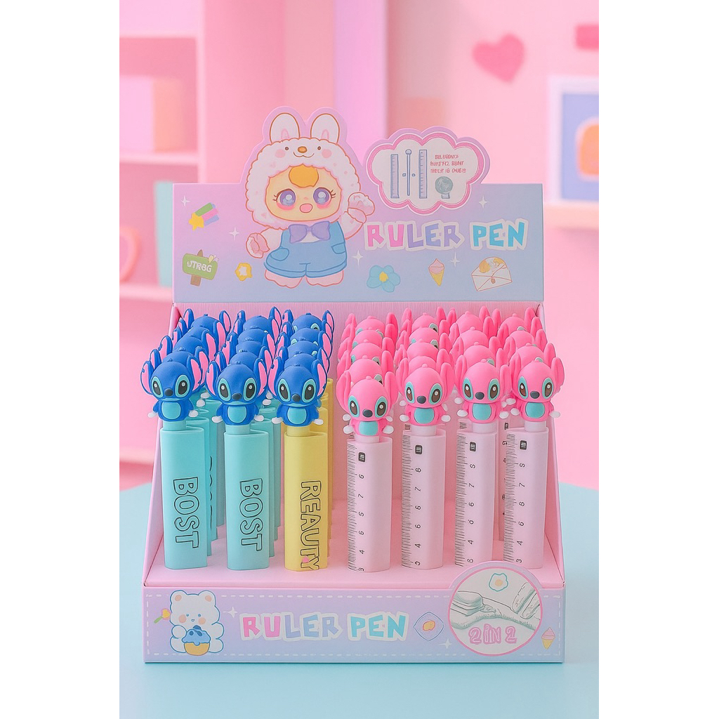 Pulpen Penggaris 2 in 1 (1Pcs)