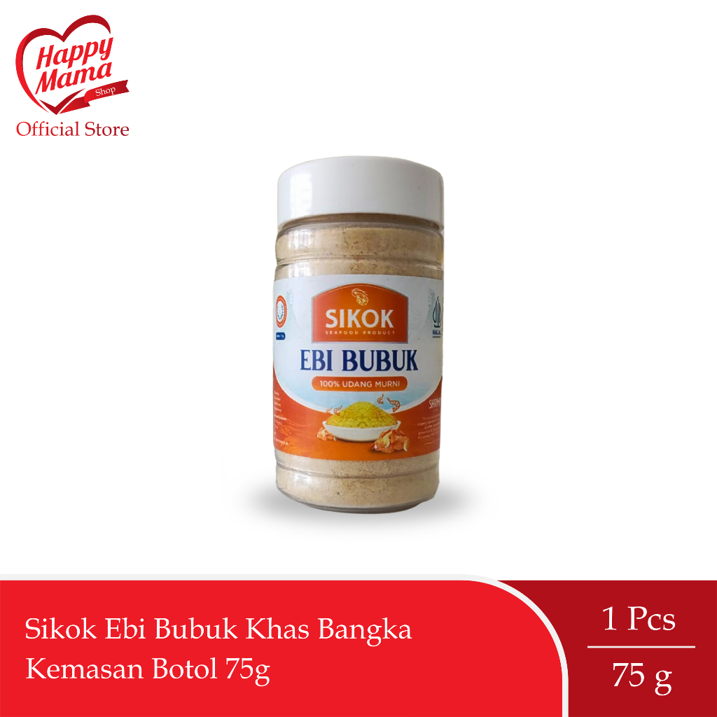 

Sikok Ebi Bubuk Khas Bangka Kemasan Botol 75g