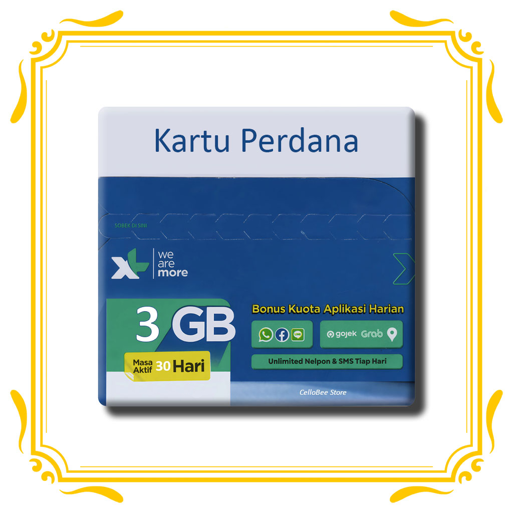 Kartu Perdana XL Kuota 3GB | Gabung XL Circle Gratis Kuota