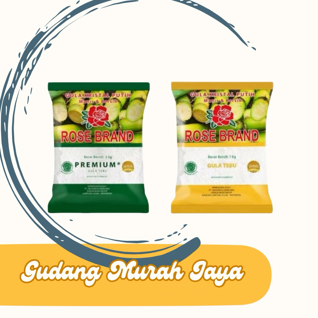 

PROMO Gula Pasir Rose Brand 1 Kg – Kristal Putih, Manis & Bersih