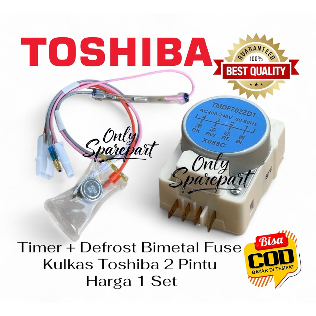Timer defrost fuse kulkas Toshiba 2 pintu 1 Set