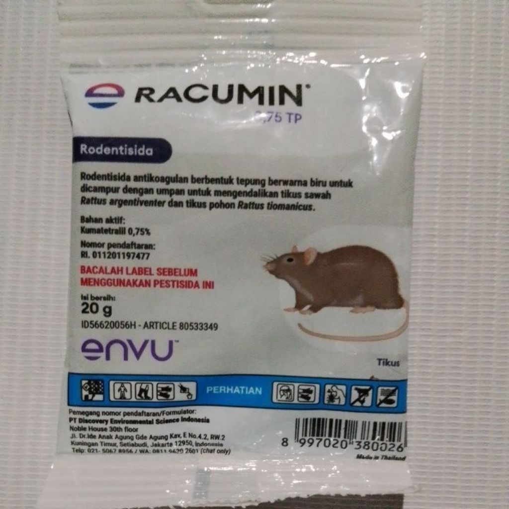 Rodentisida Racumin 0,75 TP - 20 gram