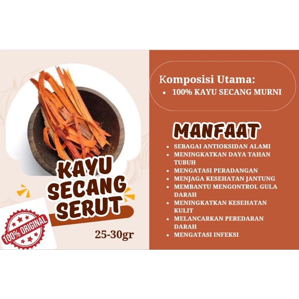 

wedang kayu secang serut halus original tanpa campuran