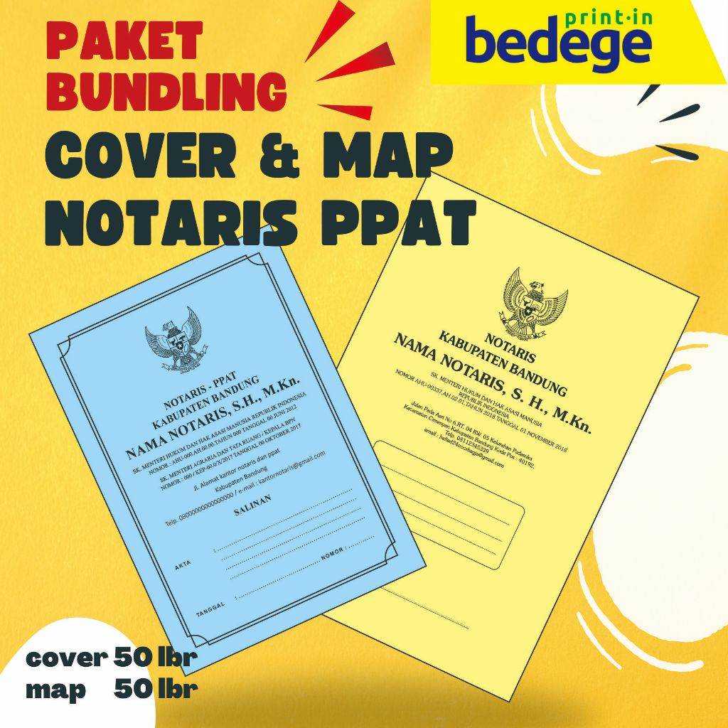 

PAKET BUNDLING CETAK COVER & MAP KANTOR NOTARIS/PPAT