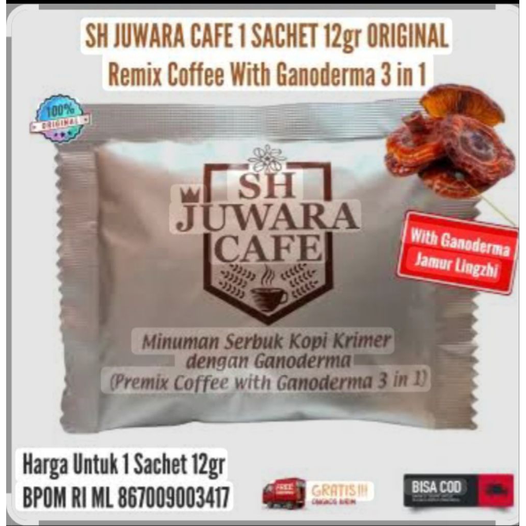 

Kopi Premium SH Juwara Cafe - 5 sachet Silver - non Gula