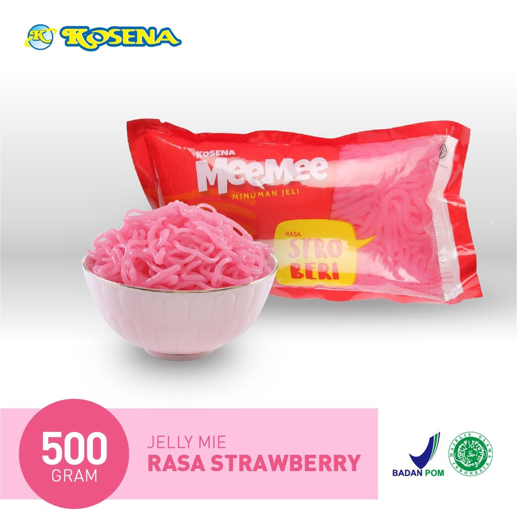 

JELLY MEE MEE RASA STROBERI 500 GR | JELLY MIE
