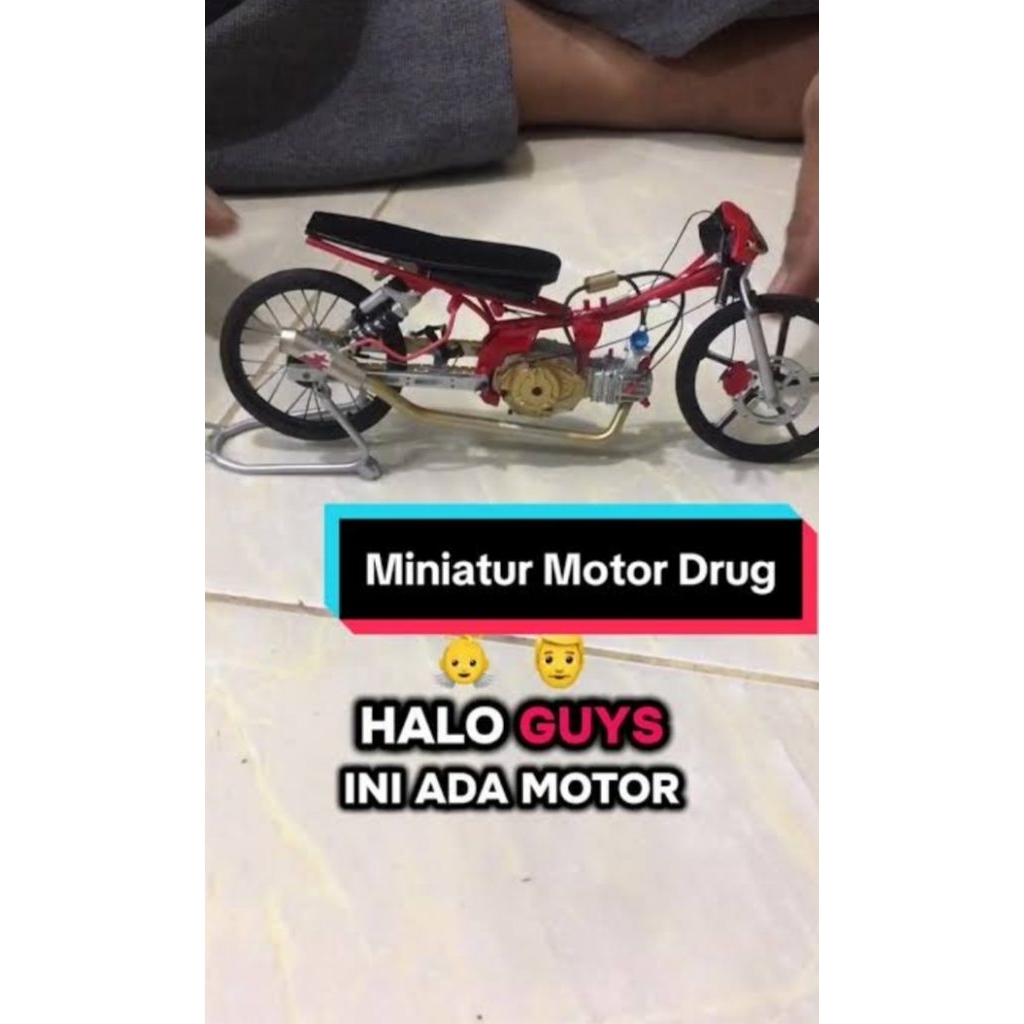 mainan miniatur motor surex herex Yamaha Jupiter z free dinamo
