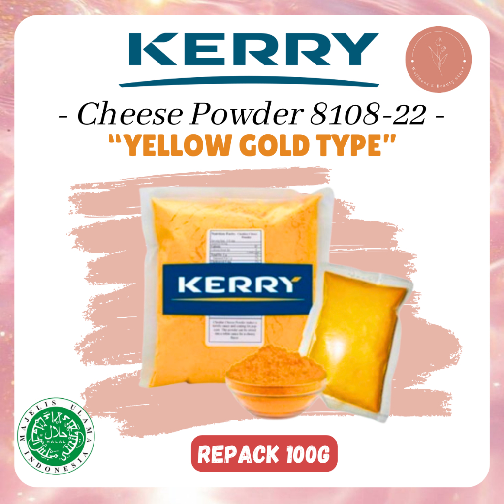 

Cheese Powder Kerry [100 Gr] untuk Saus Keju Richeese ORIGINAL - PREMIUM YELLOW GOLD CHEESE POWDER