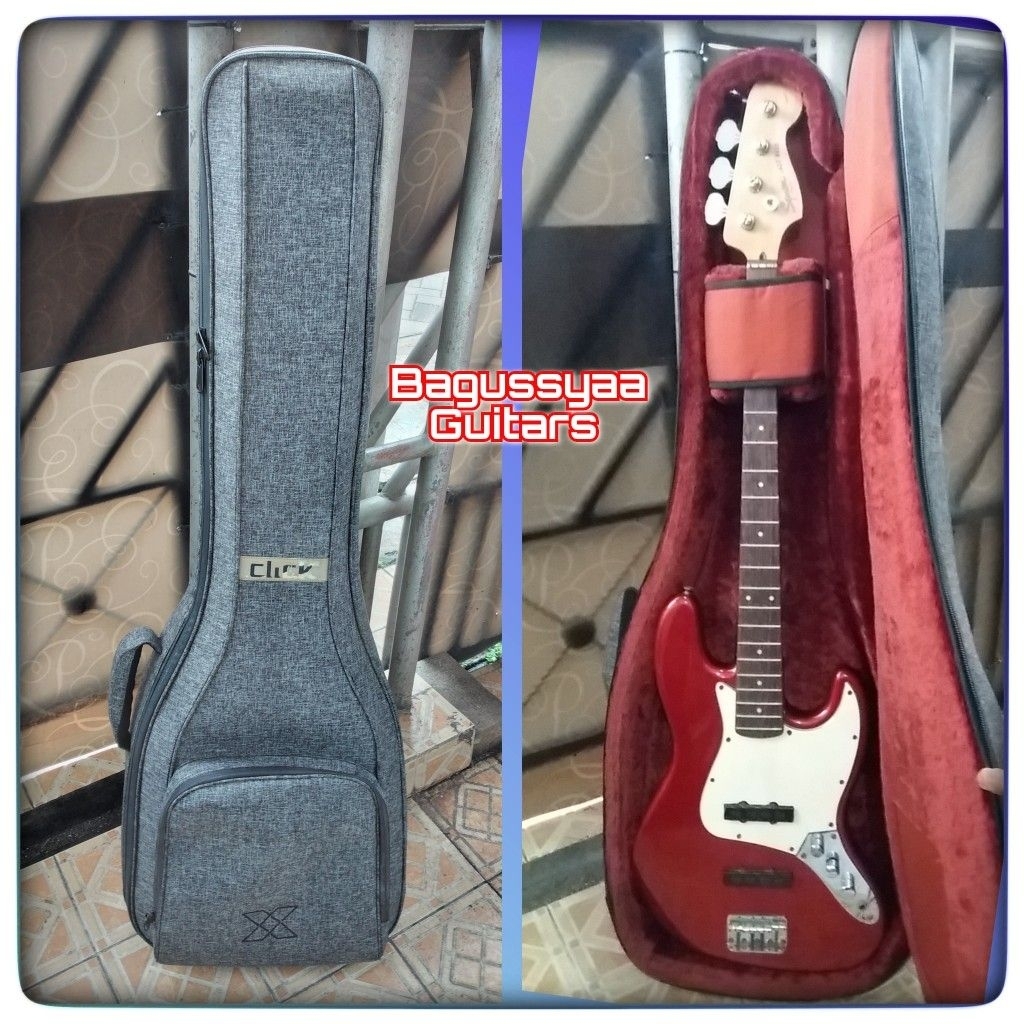 Tas Bass Tebal Semi Hardcase Bass Premium Gigbag Bass