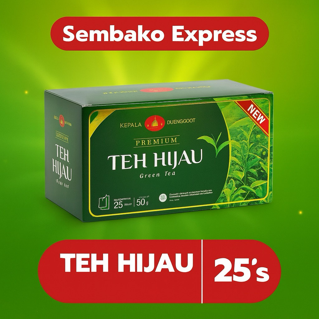 

Kepala Djenggot Teh Hijau Premium Celup 25’s – Green Tea Segar Alami