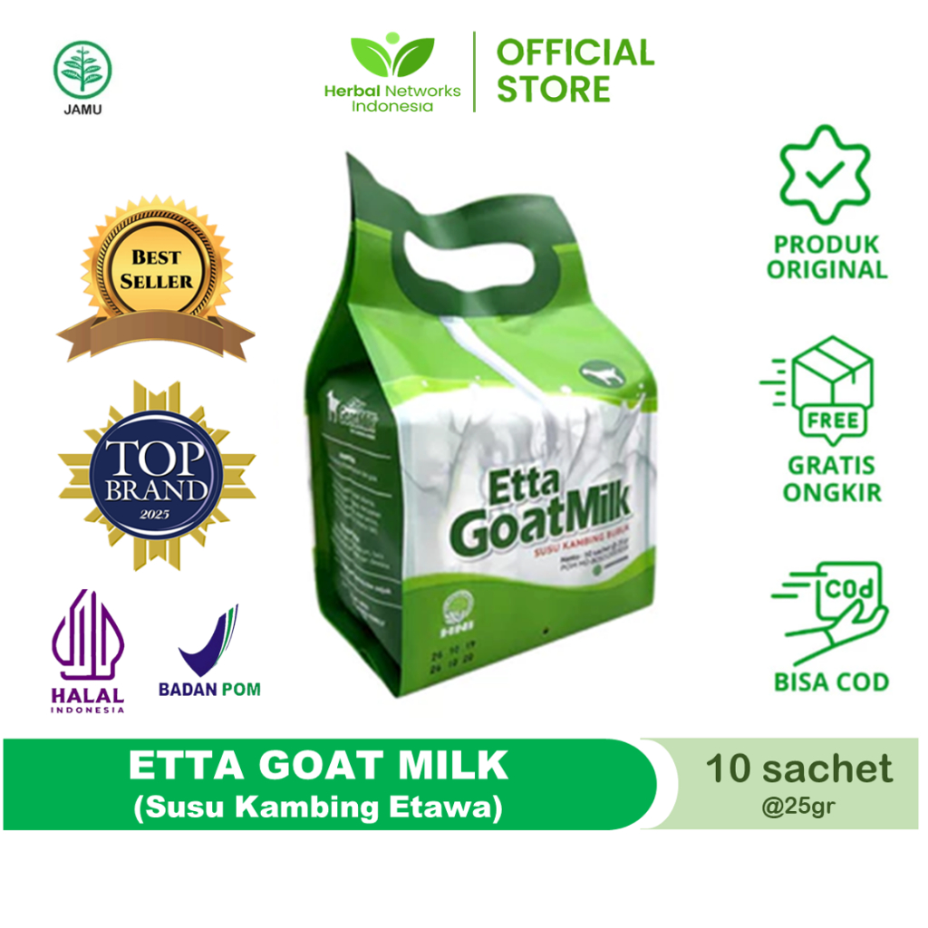 

Etta Goat Milk HNI - Susu Kambing Ettawa Bubuk EGM Menyembuhkan Asma Dan Pengganti Asi Halal BPOM