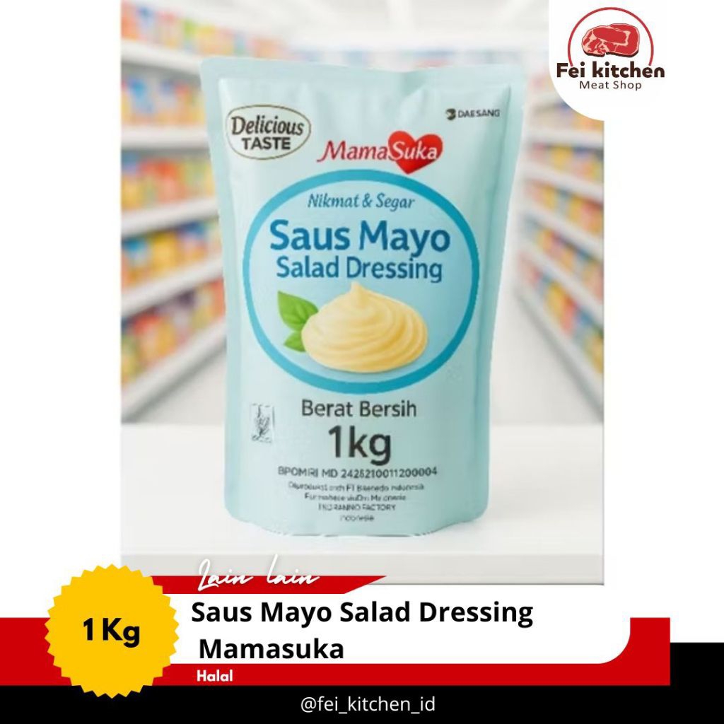 

mamasuka salad dressing saus mayo mayonaise 1kg