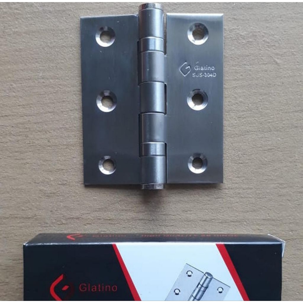 Engsel Glatino 3" Stainless | Engsel Almunium 3" Tebal 2 mm | Engsel Jendela Almunium