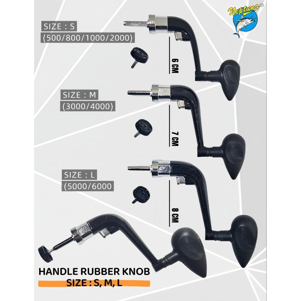 HANDLE REEL RUBBER KNOB