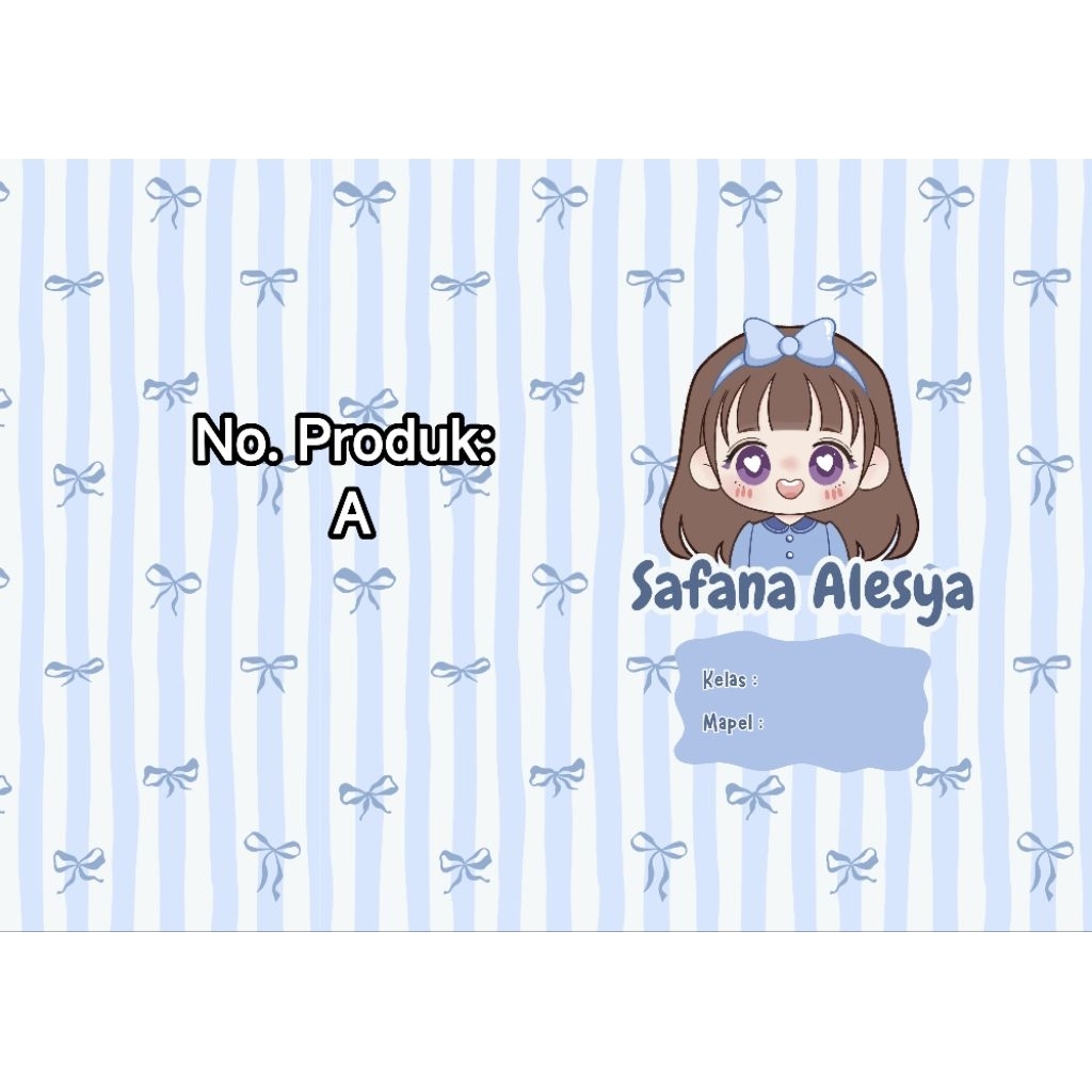 

Sampul Buku Custom Nama A5 Sidu / B5 Bigboss – Pack 5 Lembar Glossy