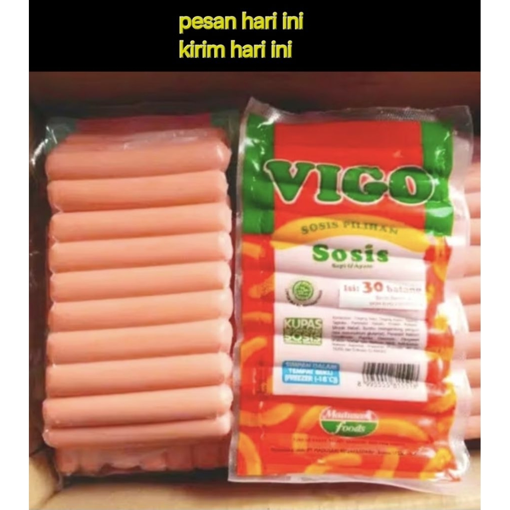 

SOSIS VIGO SAPI & AYAM 660G (ISI 3O BATANG)