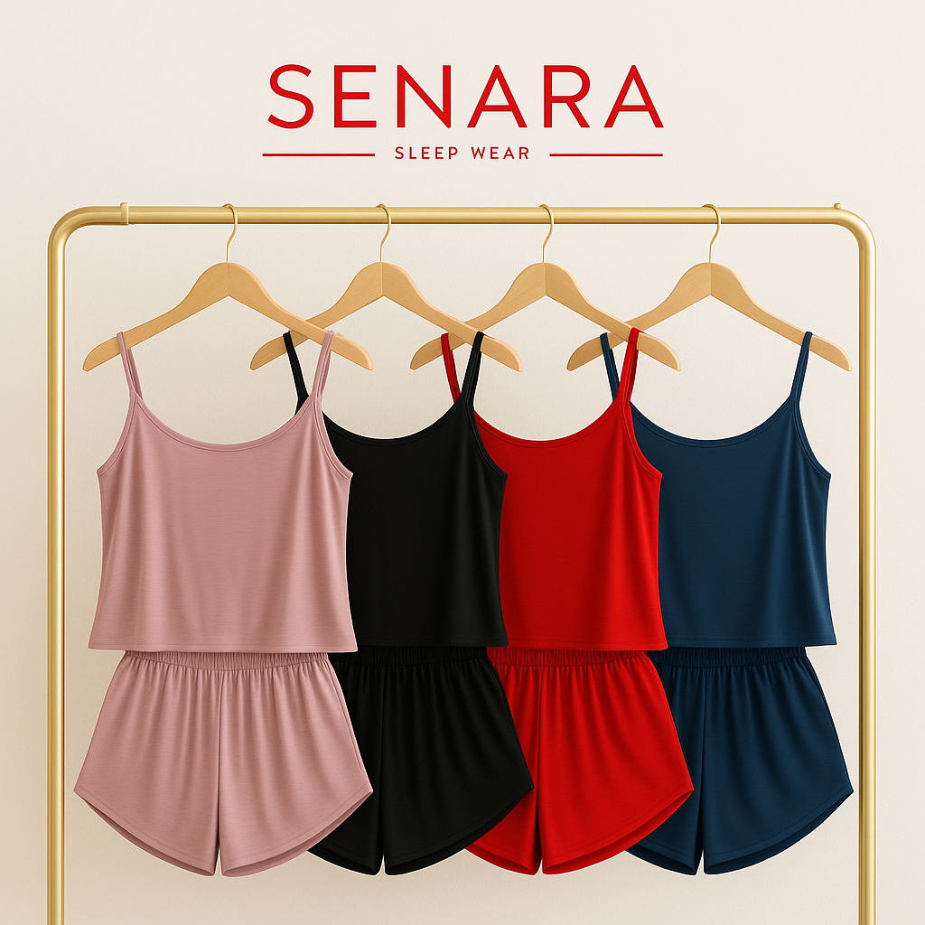 Baju Tidur Wanita Setelan Celana Seksi Lingerie Bahan Katun