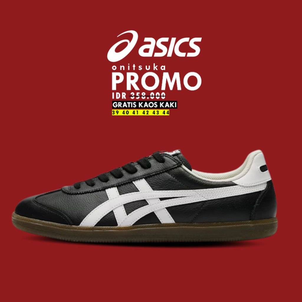 COD Sepatu Sneakers Unisex Gaya Jepang Onitsuka Tokuten Hitam - Grade Lokal Edition