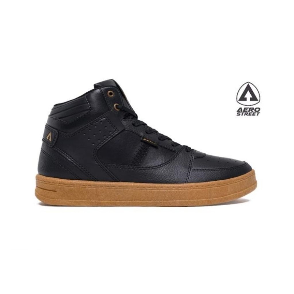 Sepatu Aerostreet Hoops High Hitam