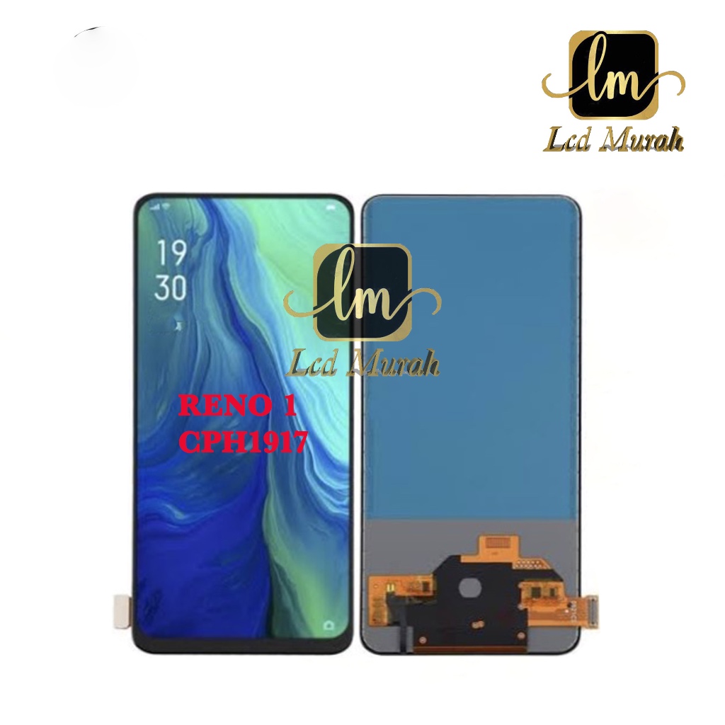 LCD MURAH For Oppo Reno 1 CPH1917 - PCAM00 - PCAT00 (No Fingerprint) FULLSET +TOUCHSCREEN