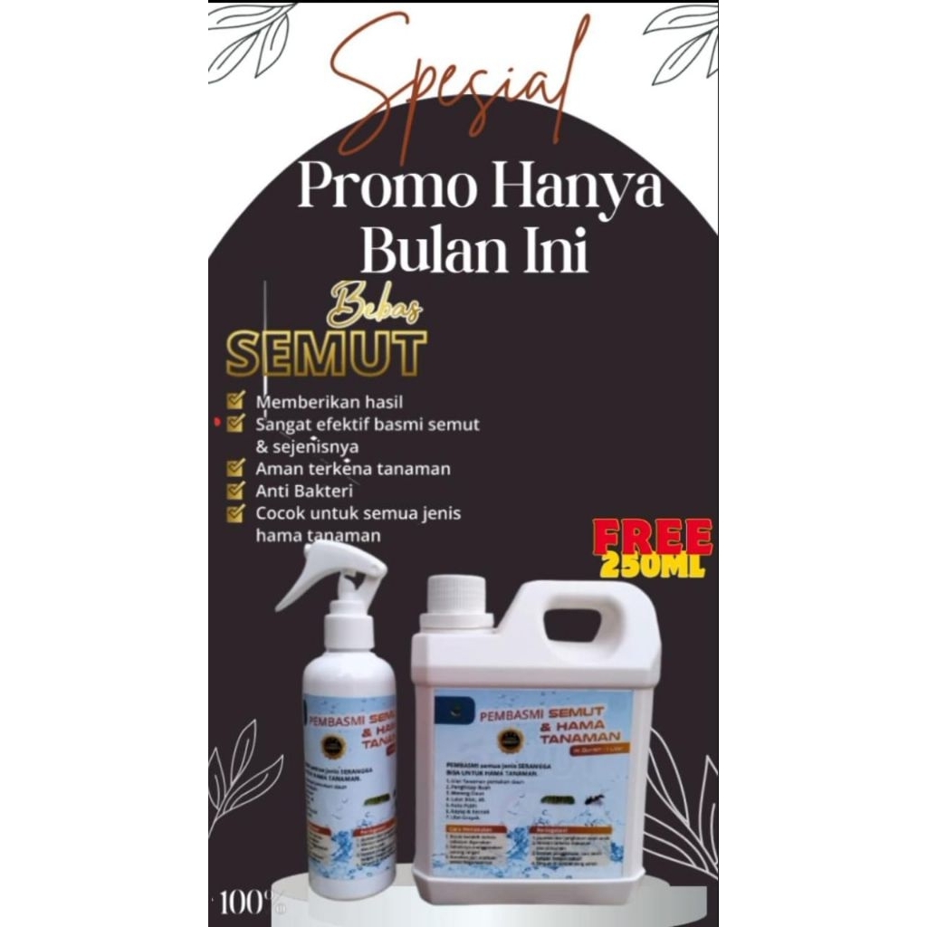 PEMBASMI SEMUT 250ML ||  SEMUT HAMA TANAMAN || TIDAK MERUSAK TANAMAN