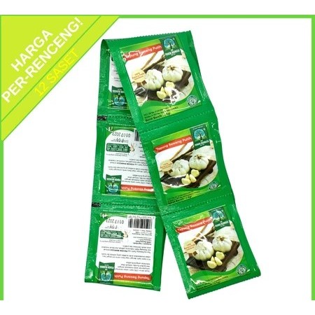 

Bawang putih bubuk cap pohon mangga sachet 1 renceng