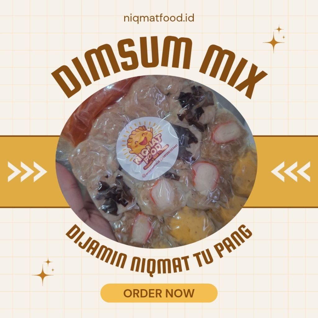 

Dimsum Frozen Mix 100 pcs Halal Tanpa Pengawet + Saus Pedas