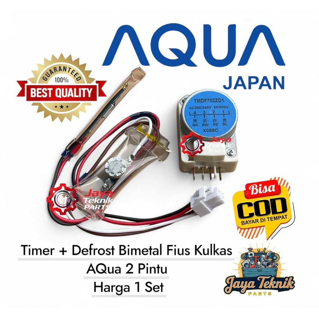 Timer Defrost Bimetal fuse kulkas AQUA 2 pintu 1 Set / Timer Kulkas AQUA 2 Pintu