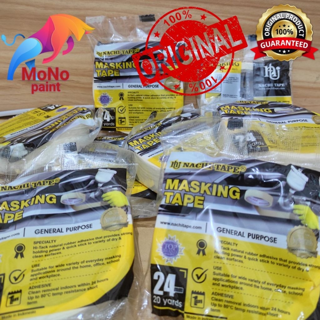 

LEM KERTAS MASKING TAPE NACHI ISOLASI KERTAS 100% ORIGINAL