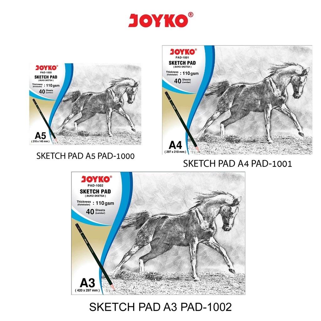 

Joyko Sketch Pad Buku Gambar Sketsa 110 gsm 40 Sheets