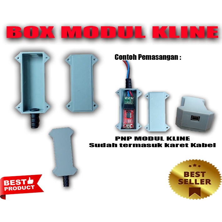 Box Casing Modul Kit Kline Scanner & Remap ECU Sepeda Motor  FTDI Mini USB FT 232 Merah/Biru Pastika