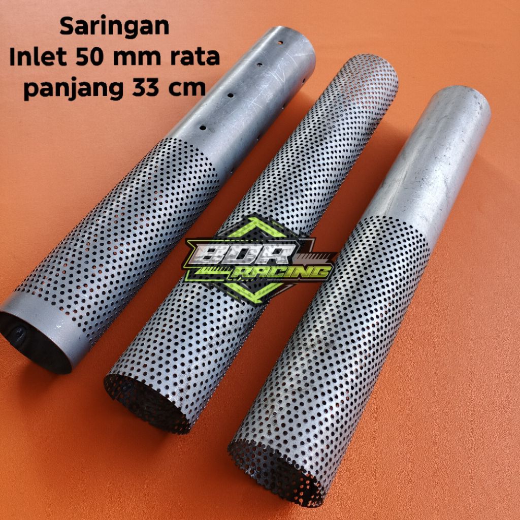 Saringan knalpot racing sarfull sarteng / bor Inlet 50 panjang 33 cm copy DBS kws satria Fu
