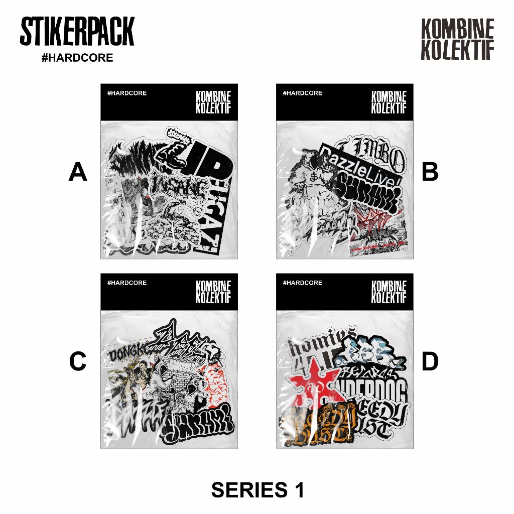 

Stikerpack Band Hardcore Series 1