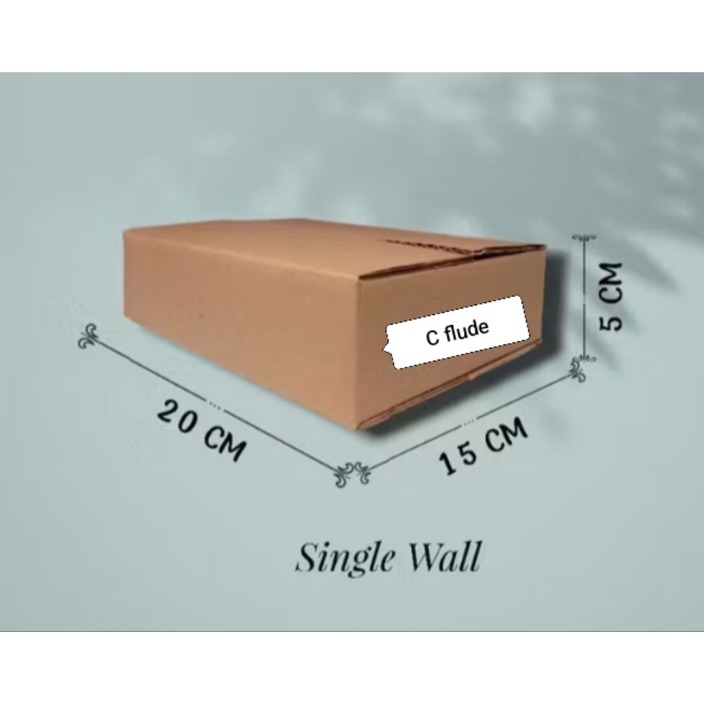 

KARDUS PACKING 20X15X5 CM TEBAL 4MM C-FLUDE SINGLE WALL BOX KARDUS PAKING